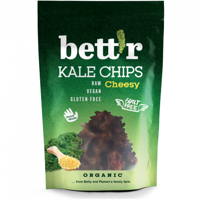Chips din kale cu aroma de branza raw eco 30g Bettr                                                  [1]