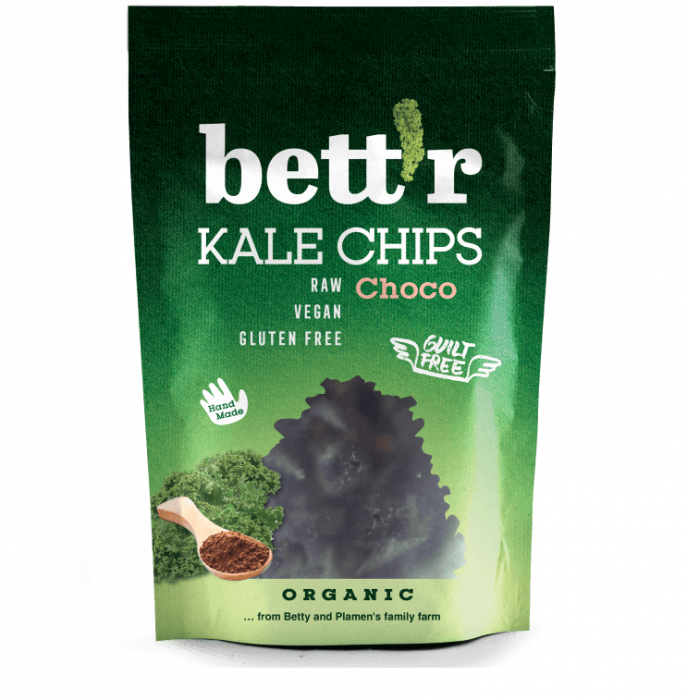 Chips din kale cu ciocolata raw eco 30g Bettr                                                        [1]