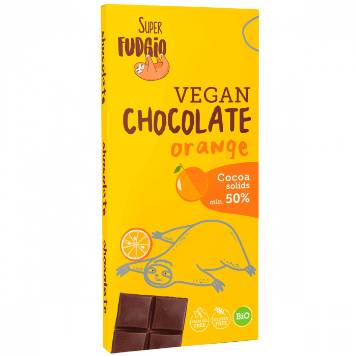 Ciocolata cu portocale bio 80g Super Fudgio                                                          [1]