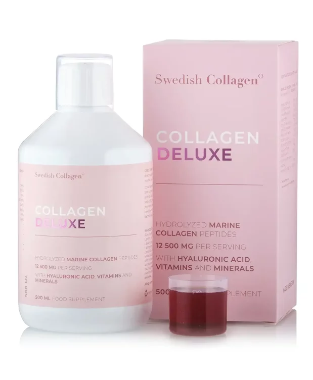 Colagen Deluxe – Colagen Marin Hidrolizat Lichid cu 12.500 mg + Acid Hialuronic 75 mg + Biotină 5000 mcg + MSM 125 mg + Zinc + Siliciu + Vitamine [2]