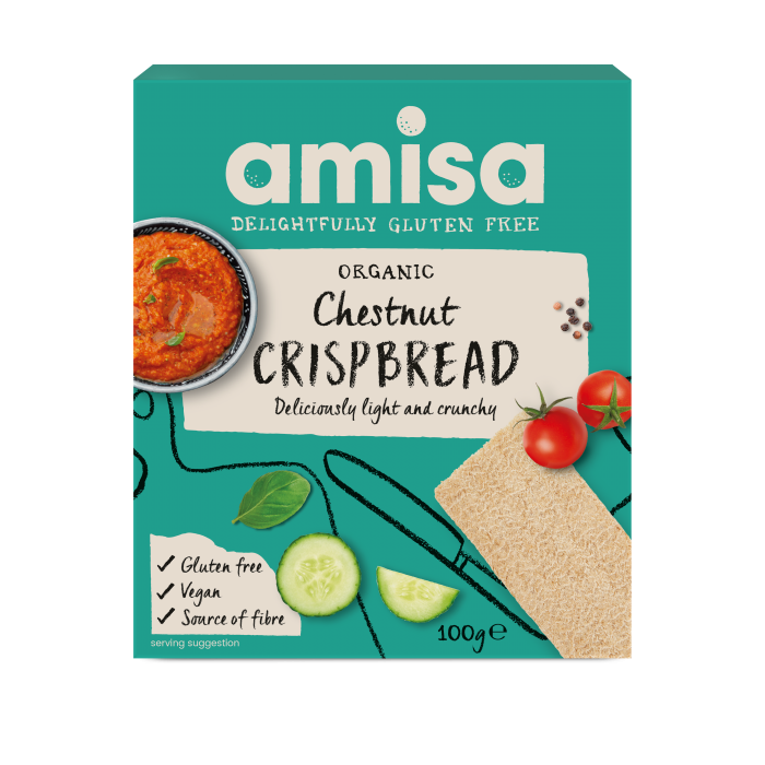 Crispbread (painici) cu faina de castane fara gluten eco 100g Amisa                                  [1]