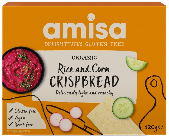 Crispbread (painici) din orez si porumb fara gluten bio 120g Amisa                                   [1]
