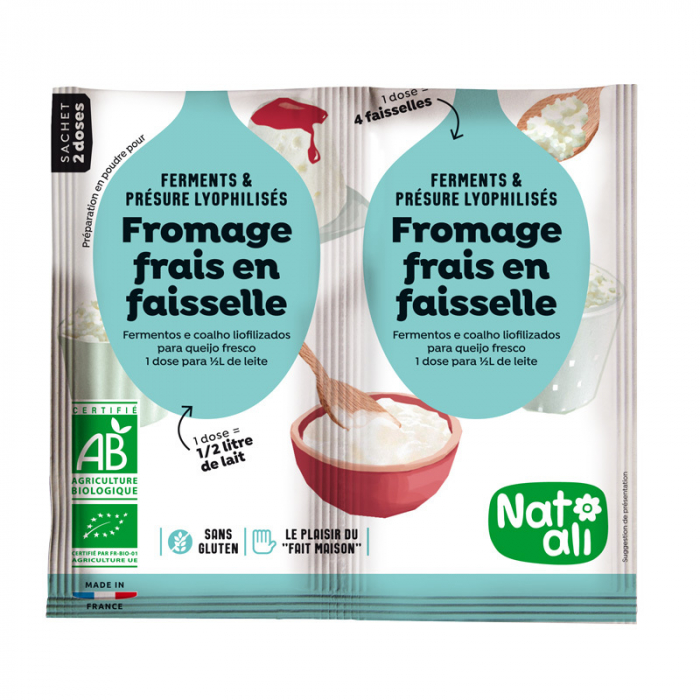 Ferment pentru branza dulce (Cottage Cheese), bio, 2x 6g, Nat-ali                                    [1]