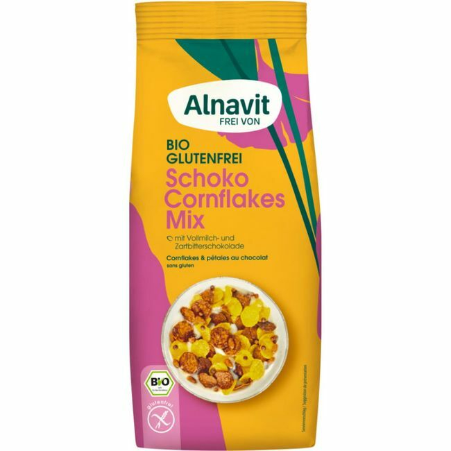 Fulgi de porumb cu ciocolata fara gluten, bio, 250g Alnavit                                          [1]