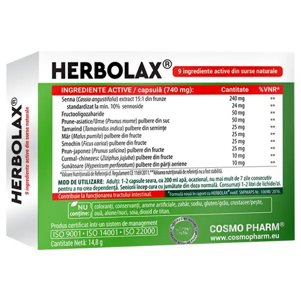 Herbolax, 20 cps vegetale [2]