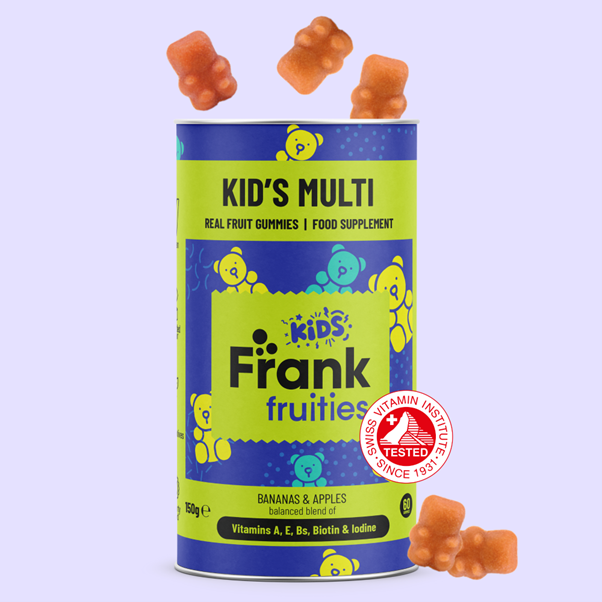 Kid’s Multi – Jeleuri din fructe (Mar, Banane) si Vitaminele A, E, B, Biotina si Iod - 150g (60 Jeleuri [2]