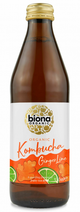 Kombucha cu ghimbir si lime bio 330ml Biona                                                          [1]