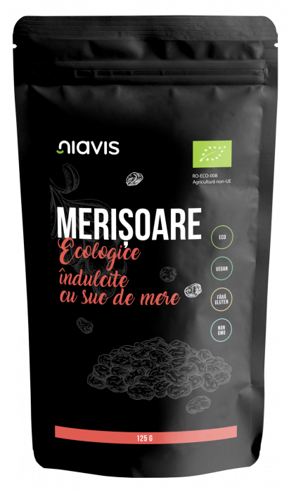 Merisoare Ecologice/BIO Indulcite cu Suc de Mere 125g [2]