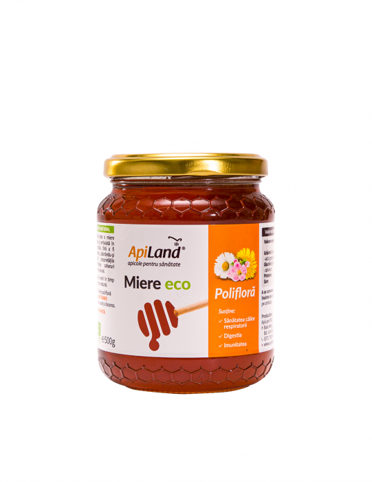 Miere Polifloră eco, 1 kg, Apiland [1]