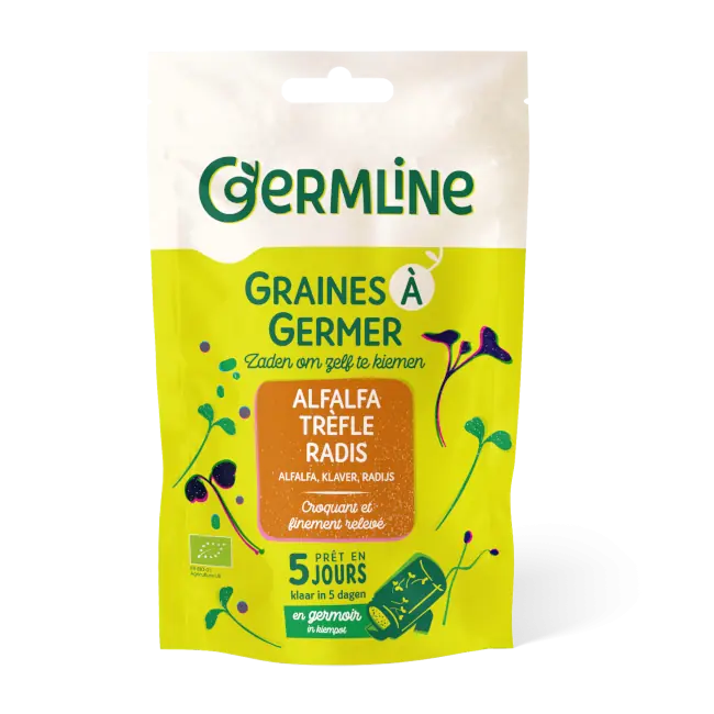 Mix alfalfa, trifoi, ridiche pt germinat bio 150g Germline                                           [1]