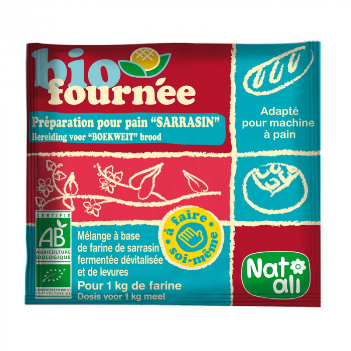 Mix din hrisca si drojdii pentru paine, bio, 35g, Nat-ali                                            [1]