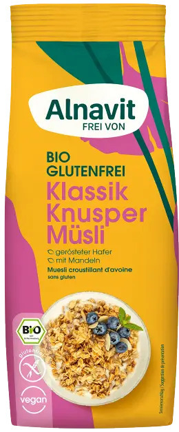 Musli crocant clasic fara gluten, bio, 350g Alnavit                                                  [1]