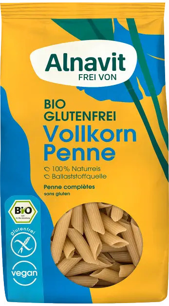 Penne din orez integral fara gluten, bio, 250g Alnavit                                               [1]