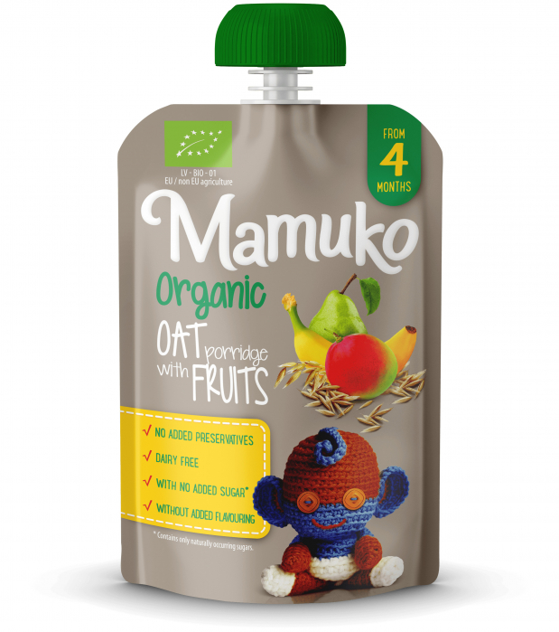 Porridge de ovaz cu fructe bio 100g Mamuko                                                           [1]
