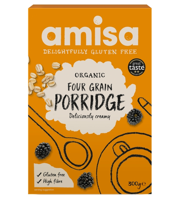 Porridge din 4 cereale fara gluten bio 300g Amisa                                                    [1]