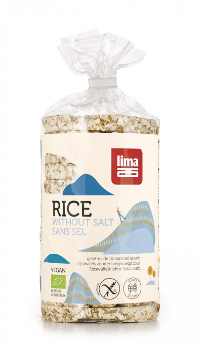 Rondele de orez expandat fara sare LIMA  eco 100g  Lima                                              [1]