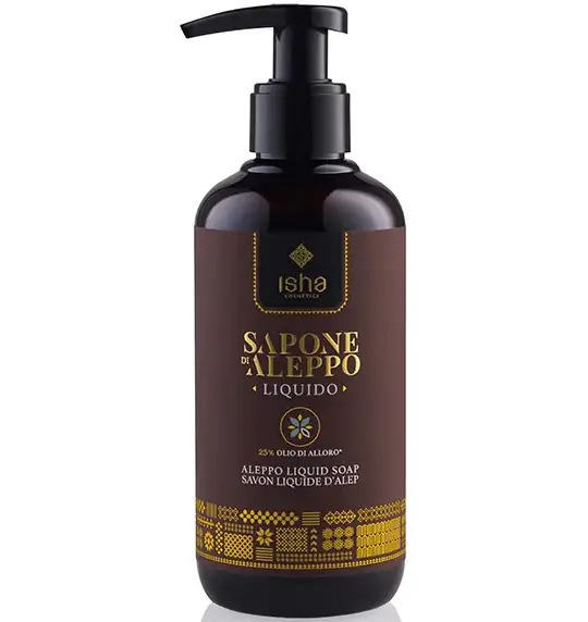 Sapun de alep lichid cu 25% ulei de dafin, 250ml, Isha                                               [1]