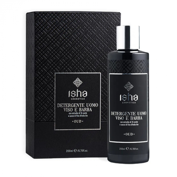 Sapun pentru curatarea fetei si barbii, pentru barbati, 200ml, Isha                                  [1]