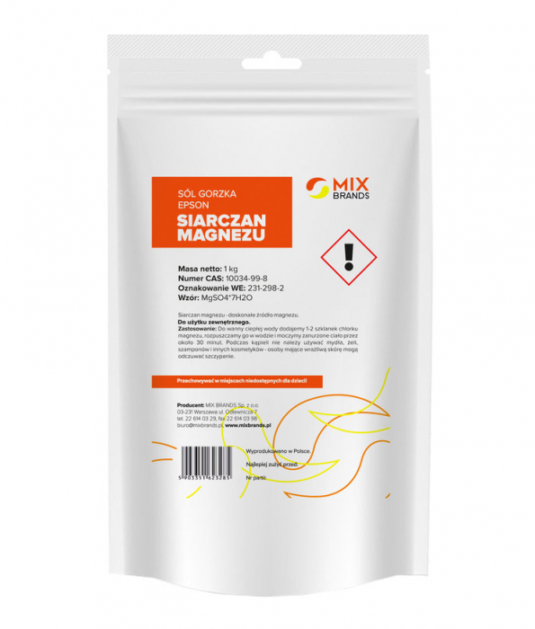 Sare amara - sare Epsom - sulfat de magneziu, 1kg, Mix Brands                                        [1]