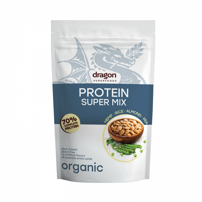 Shake proteic super mix bio 500g Dragon Superfoods 70% proteine                                      [1]