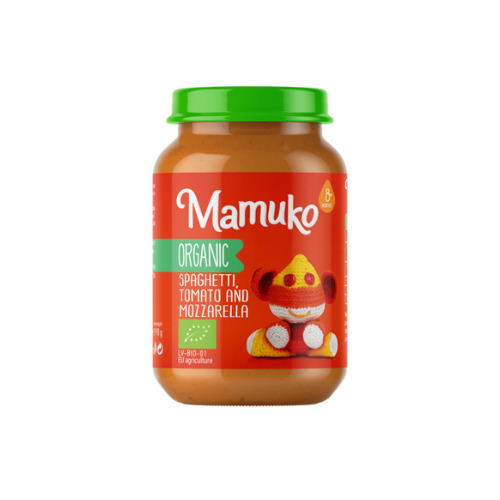 Spaghetti cu rosii si mozzarella, bio, 190g, Mamuko                                                  [1]