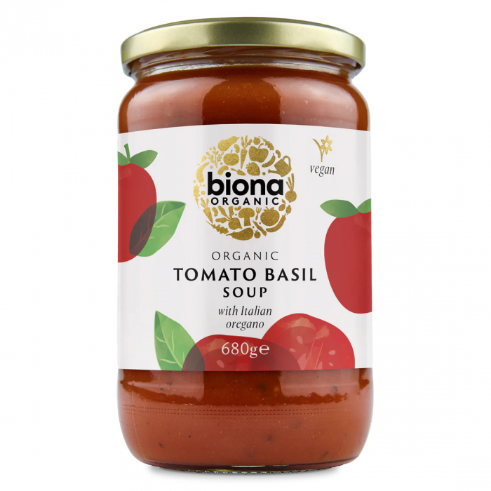 Supa de rosii cu busuioc si oregano, bio, 680g, Biona                                                [1]