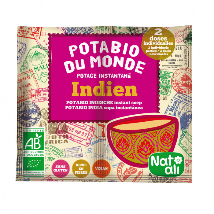 Supa instant stil indian cu legume, bio, 2x 8.5g, Nat-ali                                            [1]