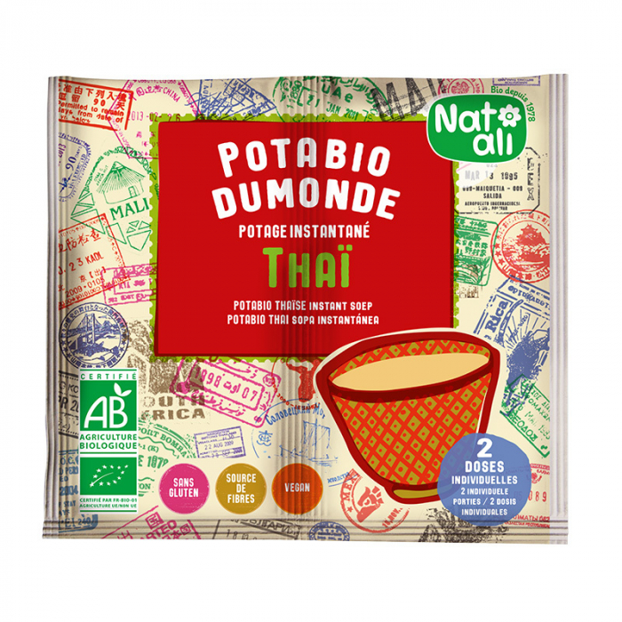 Supa instant stil thai cu legume, bio, 2x 8.5g, Nat-ali                                              [1]