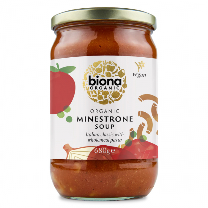 Supa Minestrone cu legume si paste, bio, 680g, Biona                                                 [1]