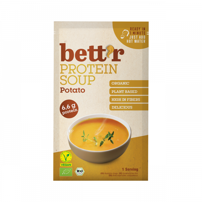 Supa proteica instant cu cartofi, bio, 30g, Bettr                                                    [1]
