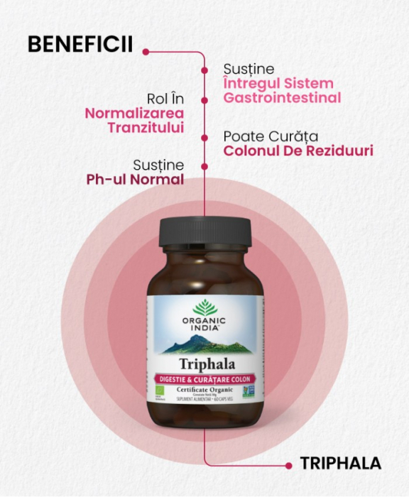 Triphala | Digestie & Curatare Colon, 60 capsule vegetale [2]