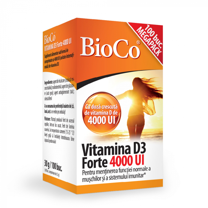 Vitamina D3 forte 4000UI x 100 cpr [1]