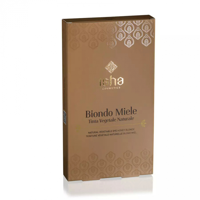 Vopsea de par naturala blond -miere- 100g, Isha                                                      [1]