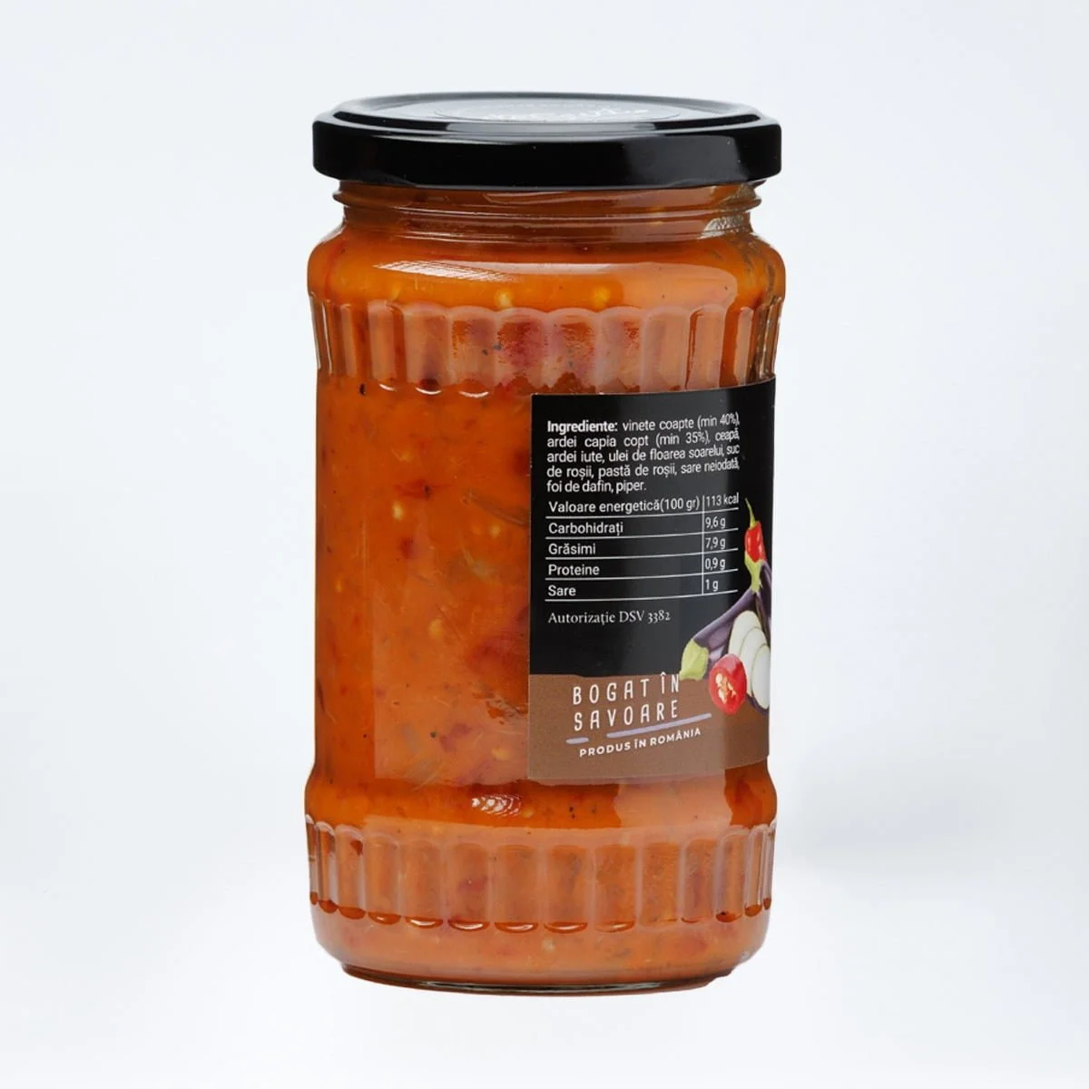 Zacusca de vinete picanta de ardei, 300 gr [2]