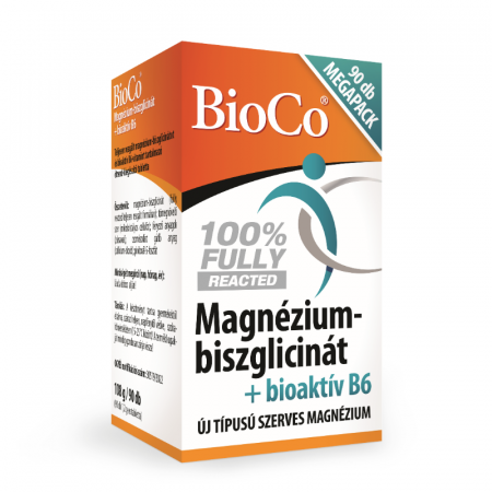 Capsule & Comprimate - Magneziu-bisglicinat + Vitamina B6 bioactivă x 90 cpr flm