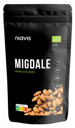 Fructe Deshidratate, Uscate & Confiate - Migdale crude Ecologice/Bio 125g