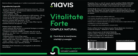 Vitalitate Forte Complex Natural 60cps [1]