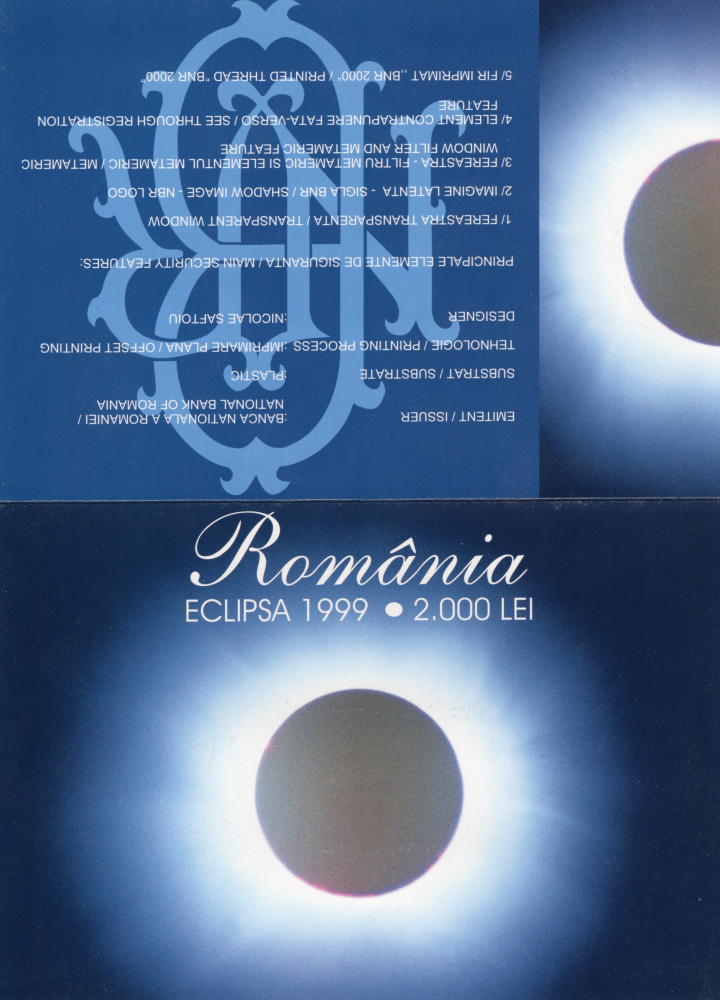 BANCNOTA 2000 LEI ELIPSA IN FOLDER [2]