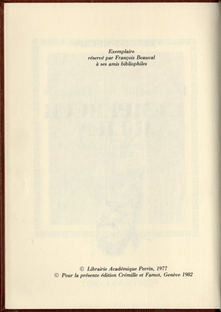 CARTE BENOIST-MECHIN, L EMPEREUR JULIEN [5]