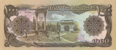 BANCNOTE STRAINE - 1000 AFGANI 1991 AFGANISTAN UNC