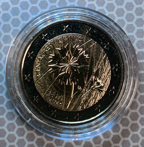 2 EURO COMEMORATIVE - 2 EURO 2024 ESTONIA ( ALBASTREA ) IN CAPSULA