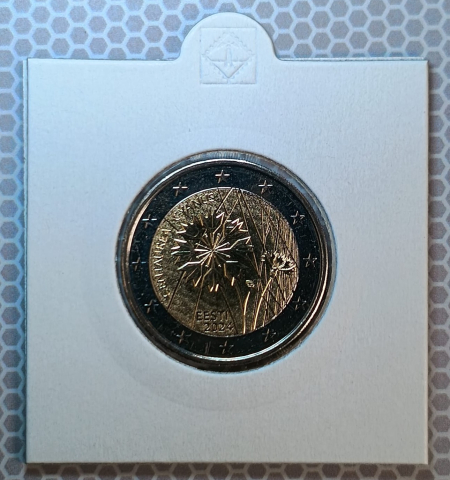 2 EURO COMEMORATIVE - 2 EURO 2024 ESTONIA ( ALBASTREA ) IN CARTONAS