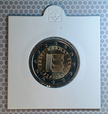 2 EURO COMEMORATIVE - 2 EURO 2025 ESTONIA ( 500 ANI DE LA PRIMUL TEXT IN ESTONIANA ) IN CARTONAS