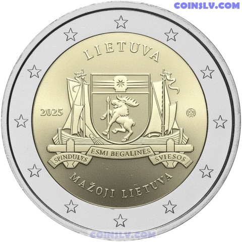 2 EURO 2025 LITHUANIA ( REGIUNEA MAZAJAI LIETUVAI ) IN CAPSULA [2]