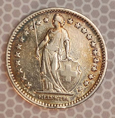 2 FRANCS 1911 ELVETIA VF [1]