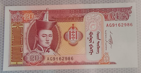 BANCNOTE STRAINE - 20 TUGRIK 2011 MONGOLIA UNC