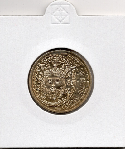 MONEDE ROMANIA - 50 BANI 2011 MIRCEA CEL BATRAN UNC IN CARTONAS