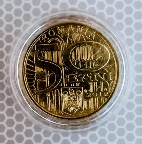 MONEDE ROMANIA - 50 BANI 2012 COMEMORATIVA IN CAPSULA