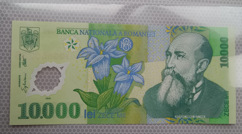 NUMISMATICA - BANCNOTA 10 000 LEI GHIZARI UNC