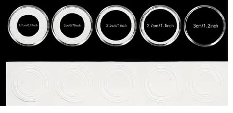 MONEDE ROMANIA - CAPSULE DIN ACRIL REGLABILE 17-30 MM